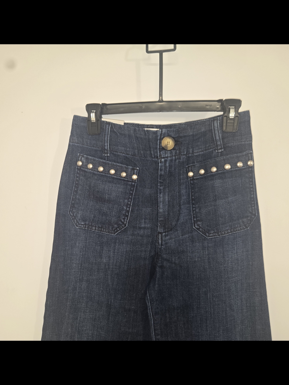 Anthro Maeve Cropped Colette Metal Stud Detailing NWT - Picture 8 of 12